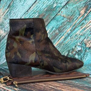 Aquatalia Camouflage Ankle Boots